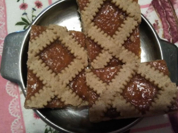 crostata integrale con marmellata di arance