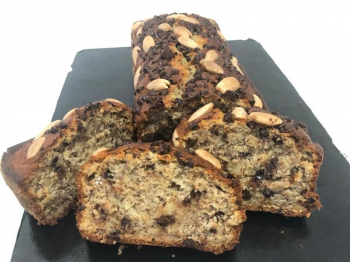 Banana bread mandorle e cioccolato