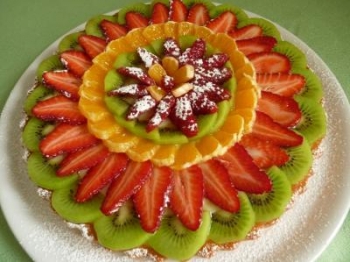 TORTA DI FRUTTA TRICOLORE (VELOCE)