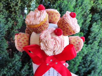 Cupcakes cioccolato bianco e lamponi