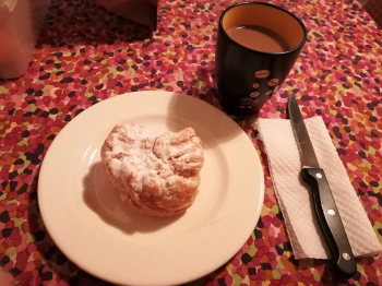 Bignè vegani a cuoricino alla crema di limone