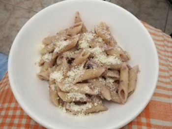 Penne con crema al radicchio