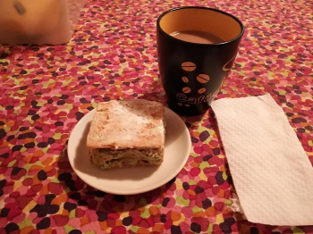 Millefoglie con la crema al pistacchio