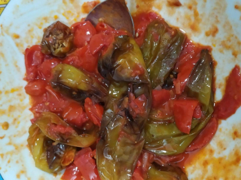 Friggitelli con pomodorini Piccadilly 😋😋