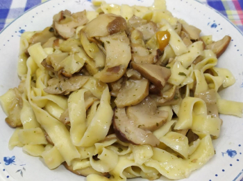 Tagliatelle con funghi porcini