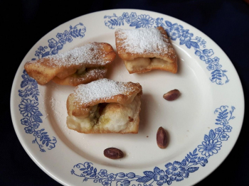 Torta fritta al pistacchio