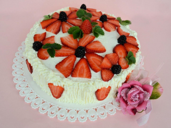 Dolci fiori di fragole