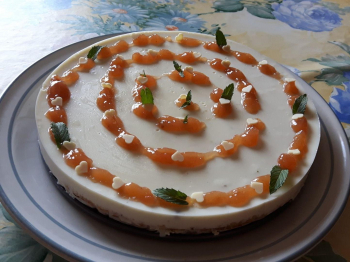 Cheesecake alla panna cotta coriandolo e vaniglia