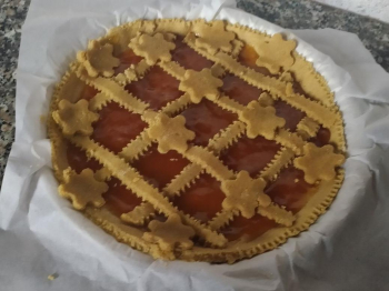 Crostata integrale all'albicocca