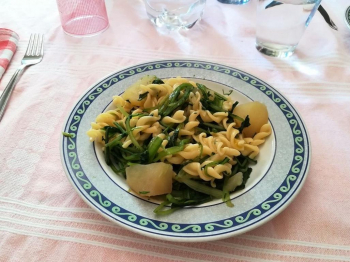 Fusilli con cime di rapa e patate