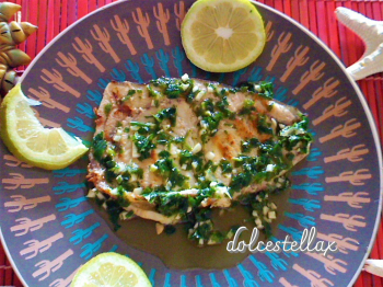 Pesce spada con salmoriglio alla siciliana