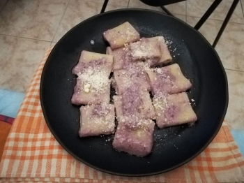 Paccheri con la crema di radicchio