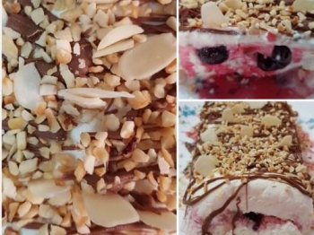 Torta gelato croccante