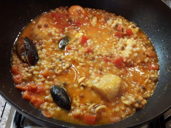 Fregola in zuppa di pesce