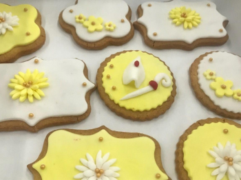 Biscotti al cocco decorati cresima
