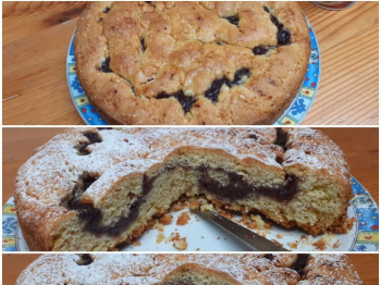 Torta veloce con marmellata e Philadelphia nell impasto