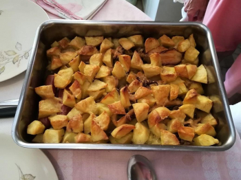 Patate al forno con le seppie
