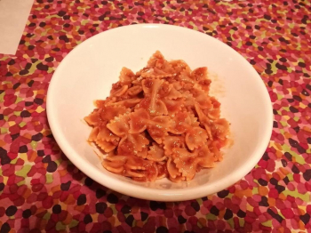 Farfalle con il ragù di nduja
