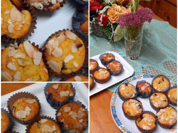 Muffins prugne e mandorle