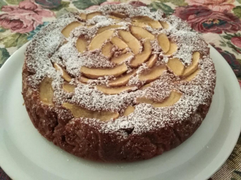 Torta di mele al cacao e cocco