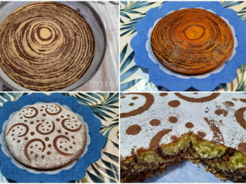 Torta zebrata al cocco e cioccolato ricetta della Dolcina Moniquefeli