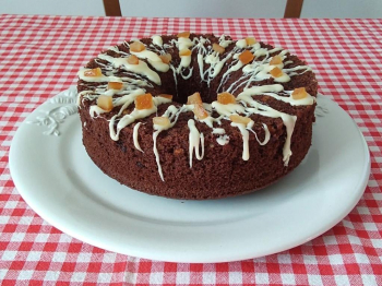 Chiffon cake al cioccolato