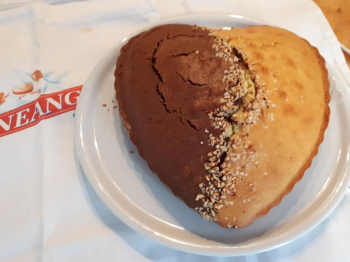 Torta Cuore bicolore 💛🤎