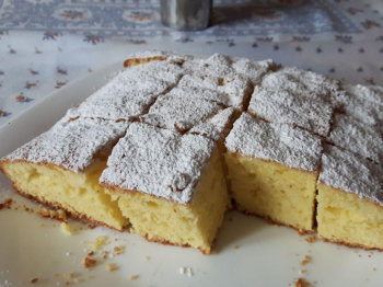 Torta brownies cioccolato bianco e limone