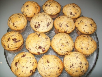 Muffin con gocce di cioccolato