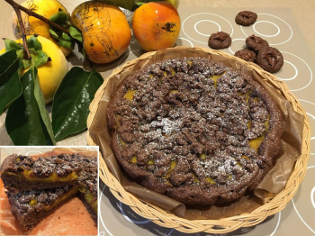 Sbriciolata Cacao, Cannella e Cachi