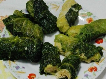 Involtini di verza con salsiccia