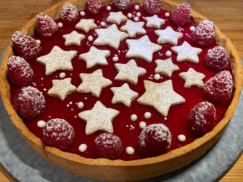 Crostata lamponi e cioccolato bianco