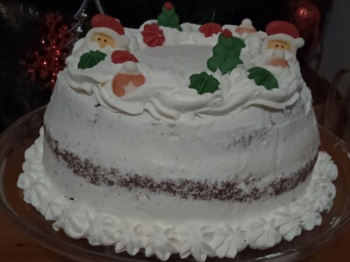 Torta di Natale con panna