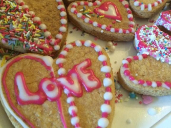 Biscotti integrali decorati