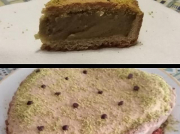 Torta della nonna al pistacchio🥧