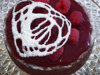Crostata con gelee di lamponi