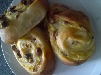 Girelle danesi crema e uvetta