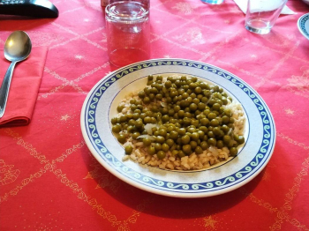 Riso con piselli e menta