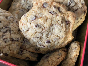 Triple chocolate chip cookies