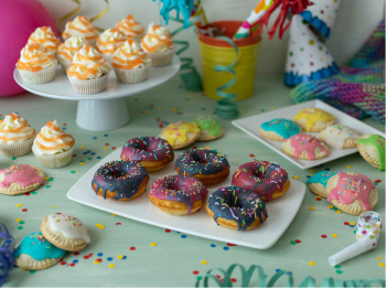 Il buffet di Carnevale: donuts, cupcakes e ravioli colorati
