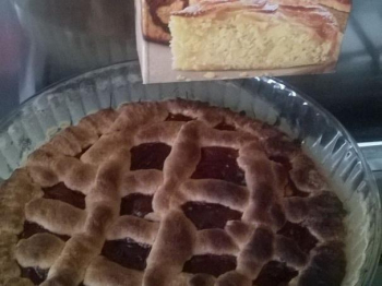 Crostata con confettura di amarene