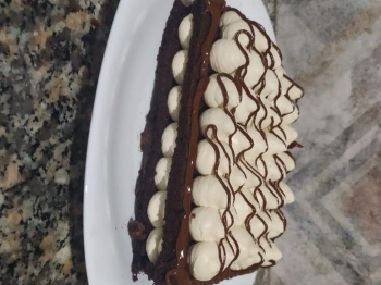 crem tart con bisquit al cacao