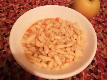 Gnocchetti sardi con i fagioli e carote