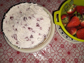 Cheesecake alle fragole e limone