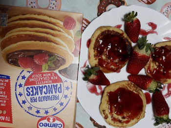 Pancake con fragole