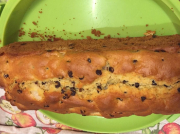 Plum-cake gocce di cioccolato e pere