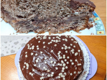 Torta alle noci e crema alle nocciole