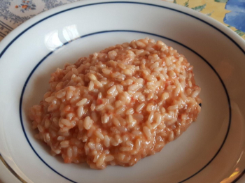 Riso-orzo-farro al pomodoro e formaggio