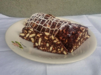 Salame al cioccolato e vin santo (ricetta della dolcina sanaki)