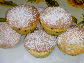 Muffin banana e gocce di cioccolato